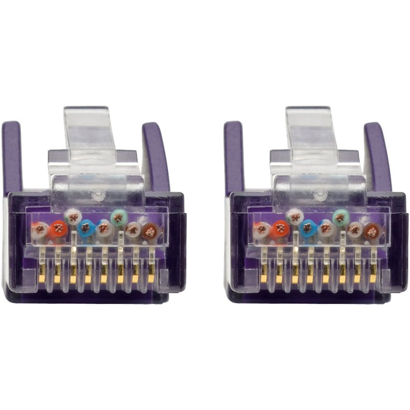Eaton Tripp Lite Series Cat6 Gigabit Snagless Molded (UTP) Ethernet Cable (RJ45 M/M), PoE, Purple, 20 ft. (6.09 m) - Thumbnail 2