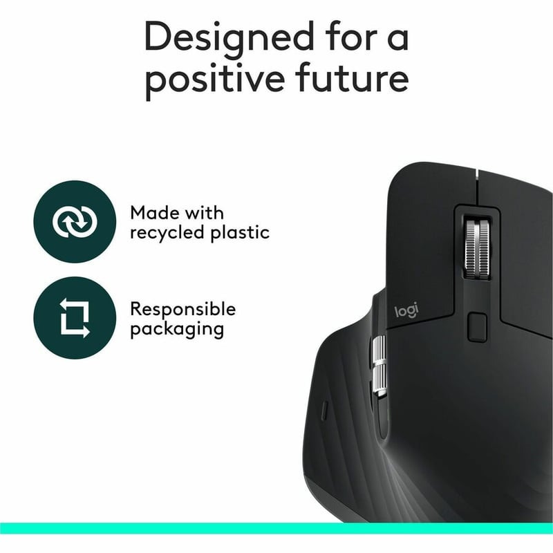 MX MASTER 3S BLUETOOTH MOUSE BLACK WIRELESS - Thumbnail 5