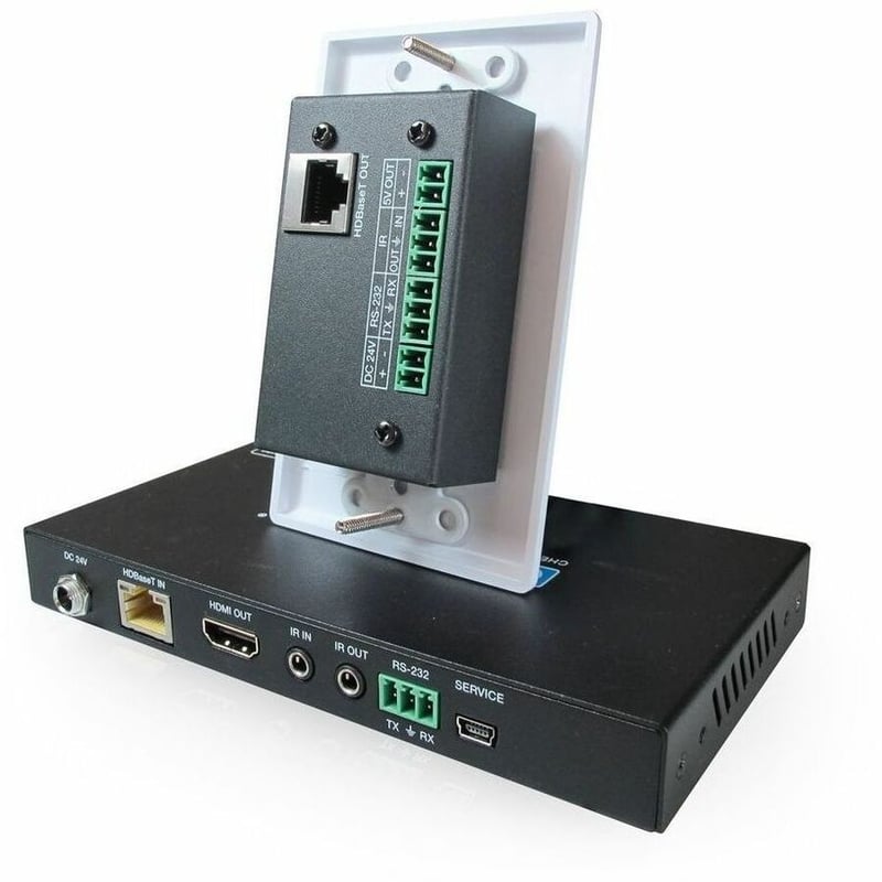 Comprehensive Pro AV/IT HDBaseT 4K60 18G Single Gang HDMI Wall Plate Extender Kit up to 230ft - Thumbnail 2