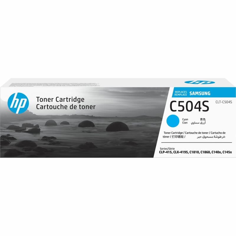 HP CLT-C504S (SU029A) Laser Toner Cartridge - Cyan - 1 Each - Thumbnail 1