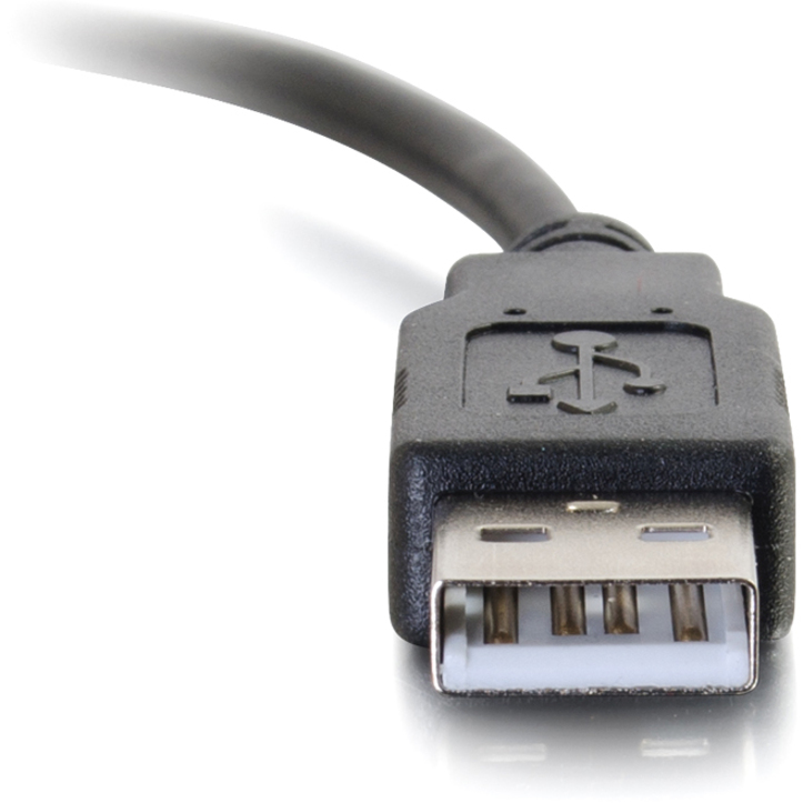 C2G 6ft USB C to USB A Cable - USB C 2.0 to USB Cable - 480Mbps - Black - M/M - Thumbnail 4