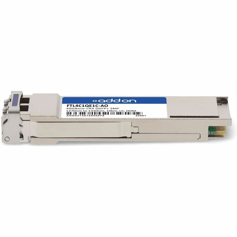 AddOn Finisar FTL4C1QE1C Compatible TAA Compliant 40GBase-LR4 QSFP+ Transceiver (SMF, 1270nm to 1330nm, 10km, LC, DOM) - Thumbnail 2