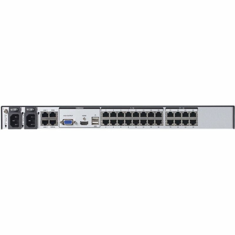 ATEN 1-Local/4-Remote Shared Access 24-Port Multi-Interface Cat 5 KVM over IP Switch - TAA - Thumbnail 4