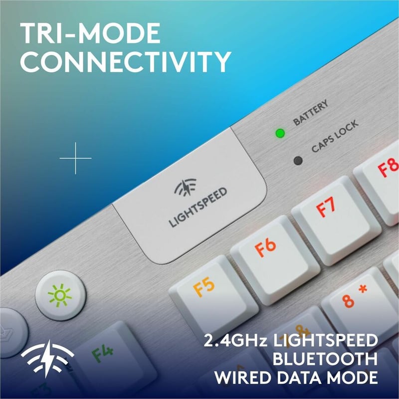 G915 X LIGHTSPEED TKL - TACTILE WHITE GAMING KEYBOARD - Thumbnail 2