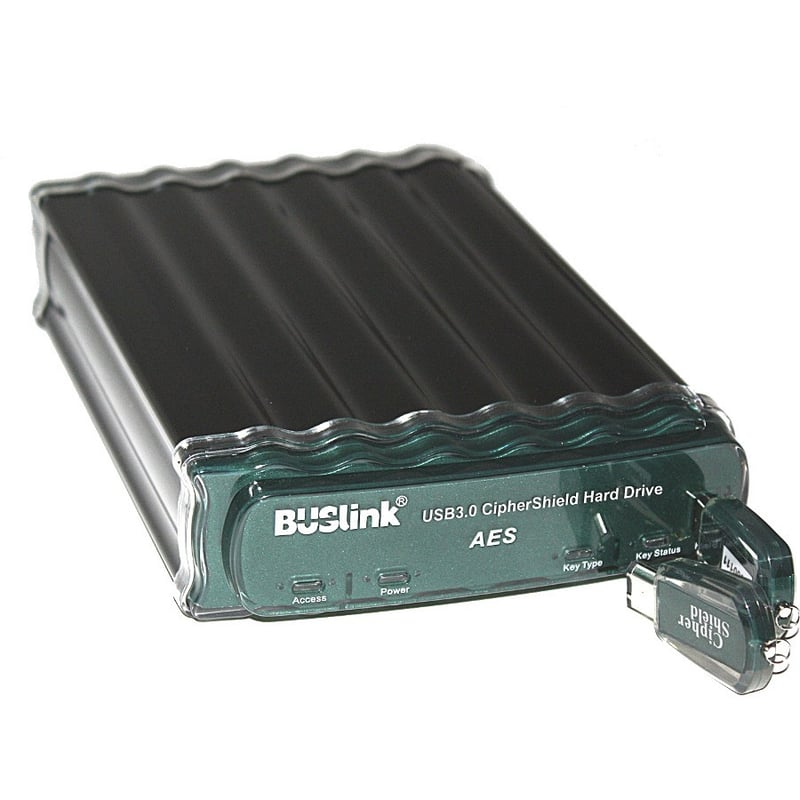 12TB CIPHERSHIELD HARDWARE KEY FIPS 140-2 ESATA/USB 3.0 256-BIT AES ENCRYPTED EX