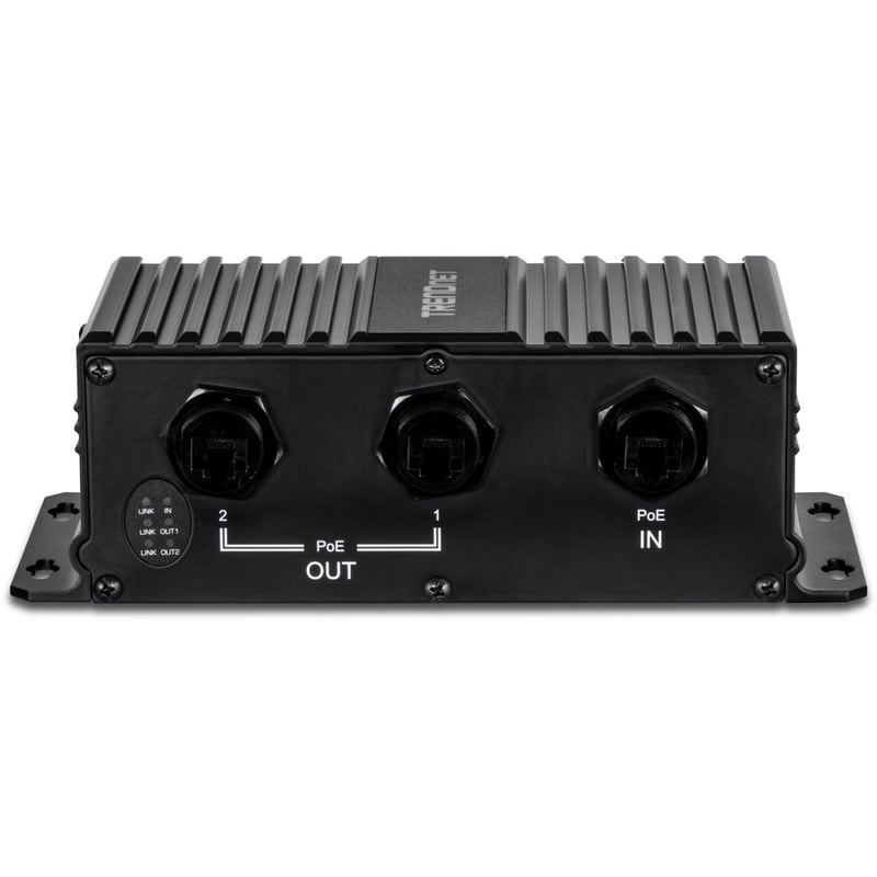 TRENDnet 2-Port Industrial Outdoor Gigabit UPoE Extender, Extends 100m- Total Distance Up to 200m (656'), Supports PoE (15.4W), PoE+(30W), UPoE(60W), IP67 Housing, TI-EU120 - Thumbnail 4
