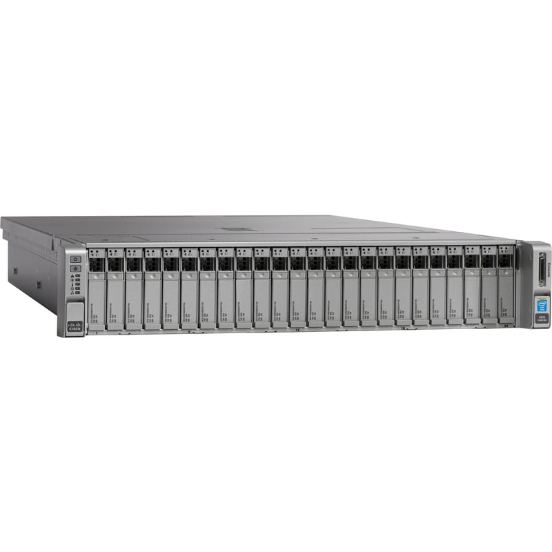 Cisco C240 M4 2U Rack Server - 2 x Intel Xeon E5-2630 v3 2.40 GHz - 64 GB RAM - 12Gb/s SAS, Serial ATA Controller - Thumbnail 1