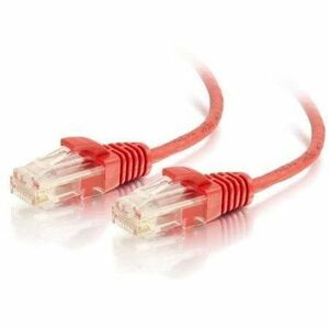 Quiktron Q-Series 28 AWG CAT6 Patch Cable, Red, 12 FT - Thumbnail 1