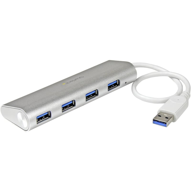 StarTech.com 4-Port USB Hub, USB A to 4x USB-A Ports, USB 5Gbps, Bus-Powered, Portable Laptop USB 3.0 Hub - Thumbnail 1