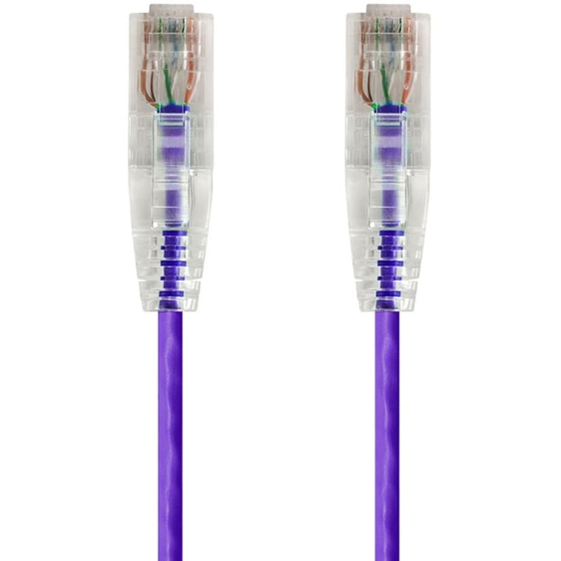 SLIMRUN CAT6 UTP CABLE-3FT PURPLE - Thumbnail 1
