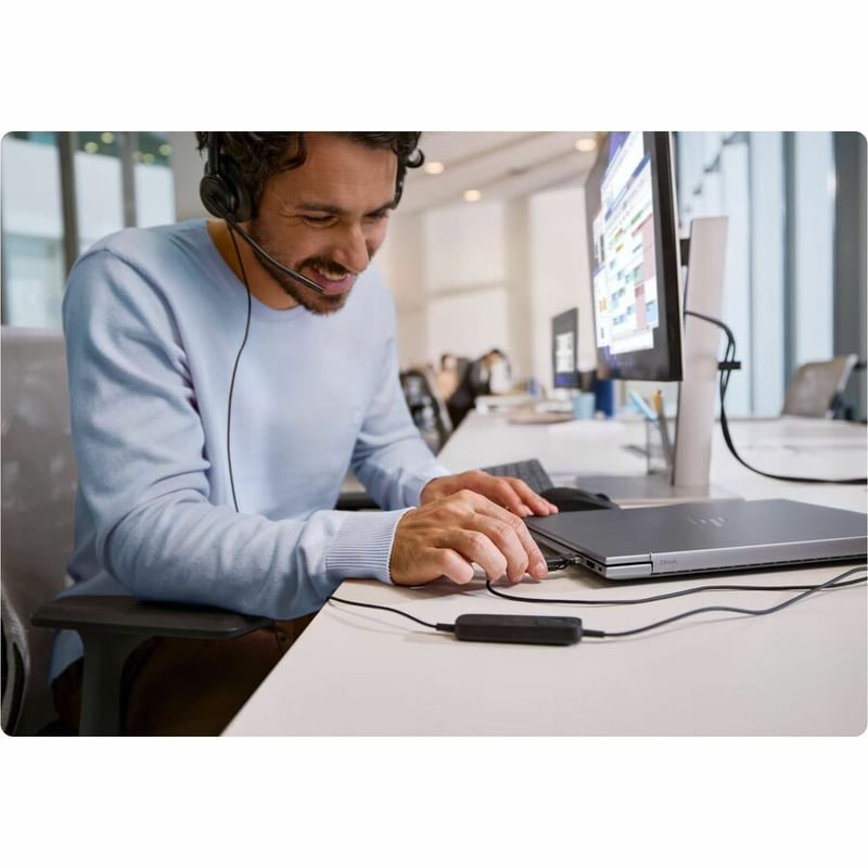 HP POLY MISSION 625 STEREO USB WIRED HEADSET (BULK) - Thumbnail 2