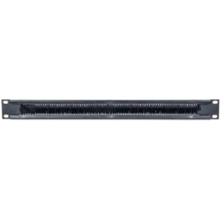 INTELLINET 1U, WITH BRUSH INSERT CABLE ENTRY PANEL FOR NETWORK CABINETS, BLACK - Thumbnail 4