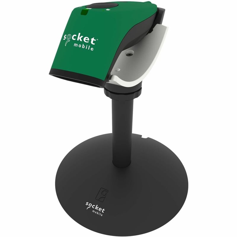Socket Mobile SocketScan S720, Linear Barcode Plus QR Code Reader, Green & White Dock - Thumbnail 2