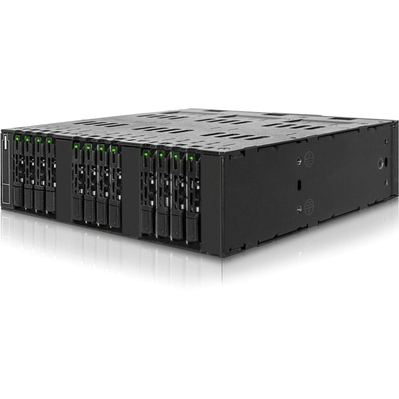 Icy Dock ToughArmor MB872MP-B Drive Enclosure for 5.25" SATA, M.2 External - Black - Thumbnail 2