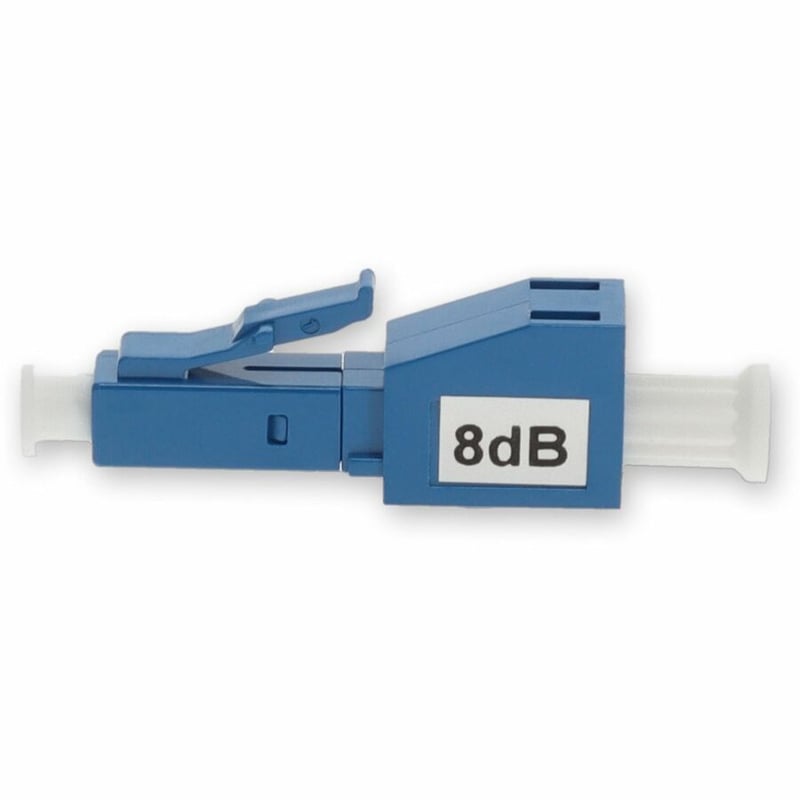 AddOn 8dB fixed LC Male to LC Female OS1 SMF Simplex Fiber Attenuator - Thumbnail 2