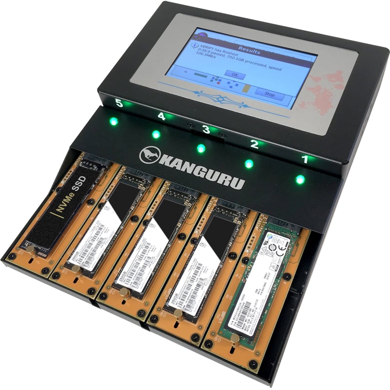 Kanguru KanguruClone 4 M.2 NVMe SSD Duplicator - Thumbnail 1