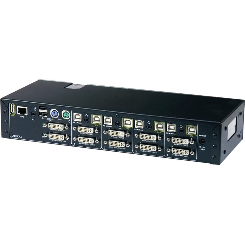Kramer K244E HighSecLabs Secure 4-Port, Dual Display DVI-I KVM Switch - Thumbnail 4