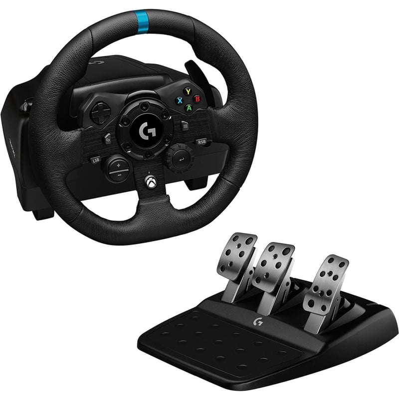 Logitech G923 Gaming Steering Wheel, Gaming Pedal - Thumbnail 1