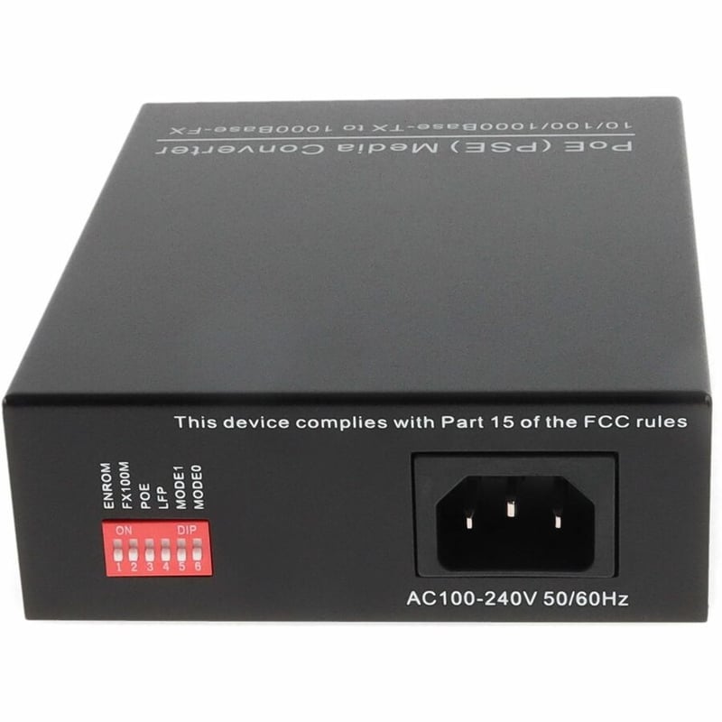 1G-TX RJ-45 /LX LC CONVERTER SMF 1310NM 10KM POE - Thumbnail 4