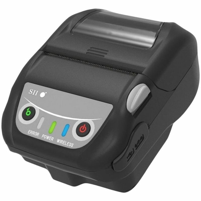 Seiko MP-B21L Mobile, Measuring Device, Medical Equipment, Healthcare, Food Service, PDA Direct Thermal Printer - Monochrome - Portable - Label/Receipt Print - USB - Bluetooth - Wireless LAN - Battery Included - With Cutter - Thumbnail 1