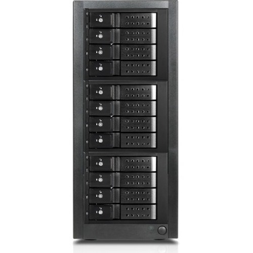 RAIDage JAGE9BT12HDBK-DE Drive Enclosure 12Gb/s SAS, SATA/600 - Mini-SAS HD Host Interface Tower - Black - Thumbnail 1