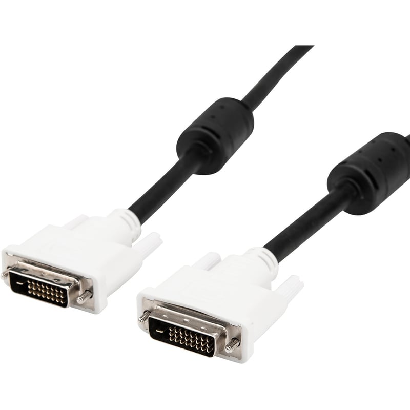 Rocstor Premium 6ft DVI-D Dual Link Cable - M/M - 6ft - Black - Video Monitor Cable - Thumbnail 1