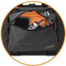 Higher Ground Shuttle 3.0 Carrying Case for 14" Apple, Microsoft Notebook - Gray - Thumbnail 3