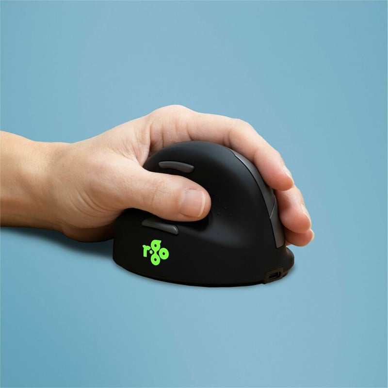 R-GO HE ERGONOMIC MOUSE, MEDIUM (HAND SIZE 165-185MM), LEFT HANDED, WIRELESS - Thumbnail 4