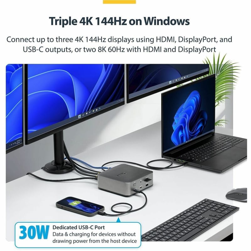 THUNDERBOLT 5 DOCKING STATION - TRIPLE MONITOR 140W LAPTOP CHARGE