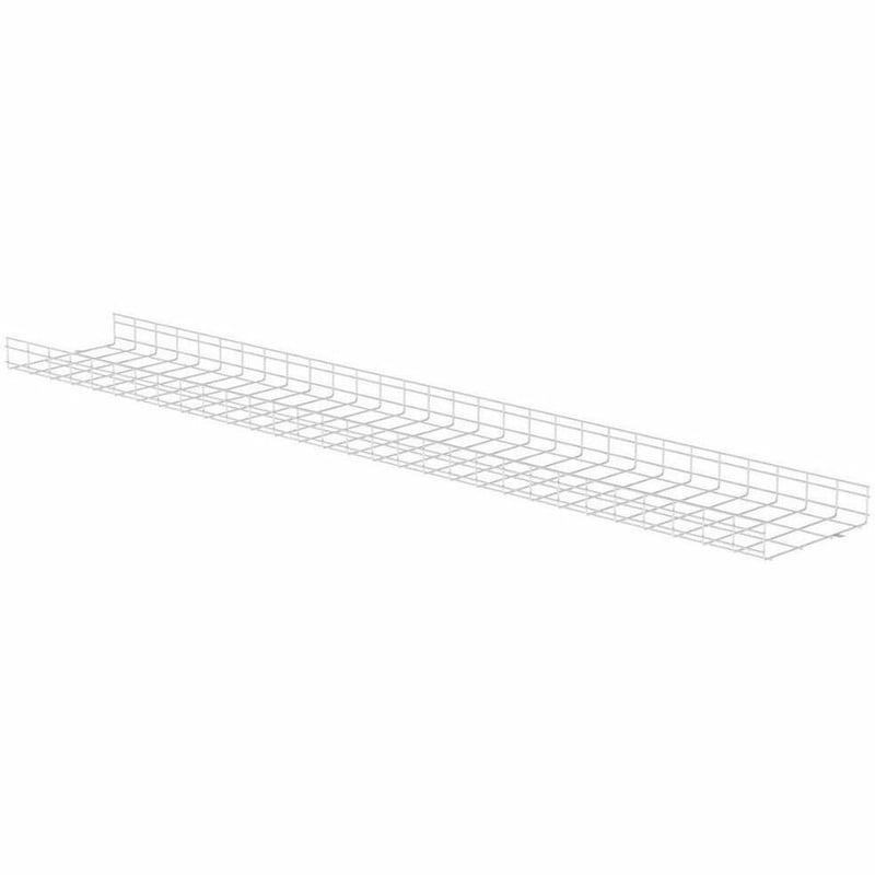 Panduit Wire Basket 4" H x 18" W, White Powdered Coated - Thumbnail 3