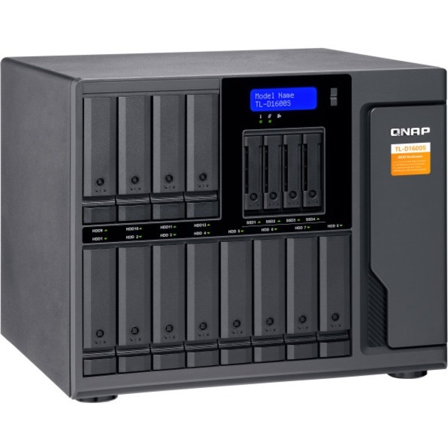 QNAP TL-D1600S Drive Enclosure SATA/600 - Mini-SAS Host Interface Tower - Thumbnail 2