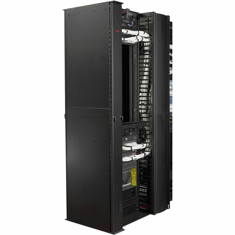 Performance, Vertical Cable Manager for 2 & 4 Post Racks, 84"H x 10"W, Double-Sided with Doors - Thumbnail 3