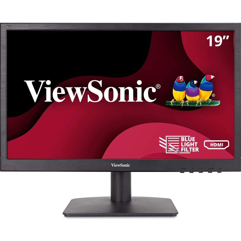 ViewSonic VA1903H 19-Inch WXGA 1366x768p 16:9 Widescreen Monitor with Enhanced View Comfort, Custom ViewModes and HDMI for Home and Office - Thumbnail 1