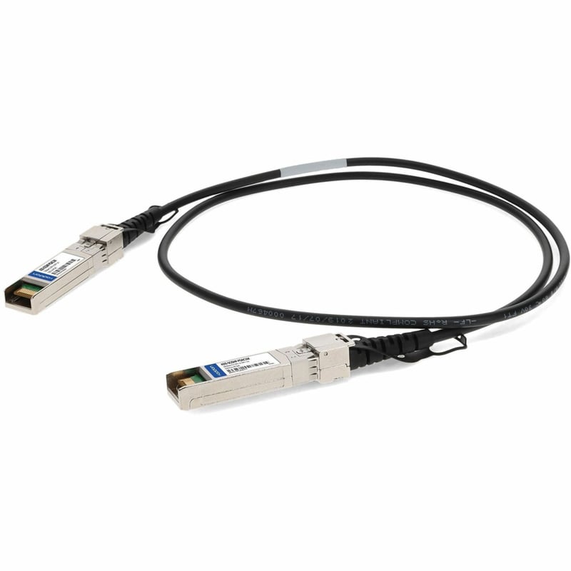 AddOn Cisco SFP-H10GB-CU1M to HP J9281B Compatible 10GBase-CU SFP+ to SFP+ Direct Attach Cable (Passive Twinax, 1m) - Thumbnail 1