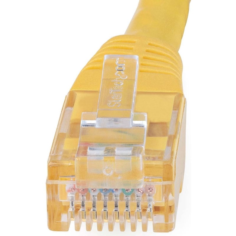 StarTech.com 15ft CAT6 Ethernet Cable - Yellow Molded Gigabit - 100W PoE UTP 650MHz - Category 6 Patch Cord UL Certified Wiring/TIA - Thumbnail 2