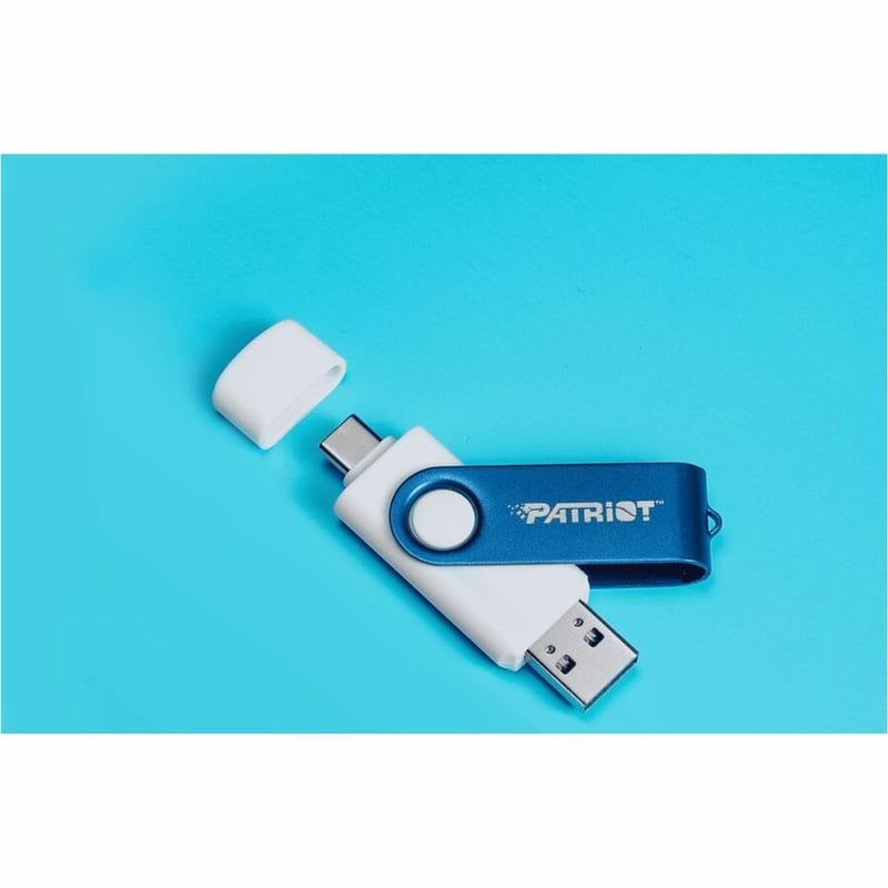 PATRIOT XPORTER X550 128GB USB 3.2 GEN 1 SWING TYPE-A+C BW - Thumbnail 4