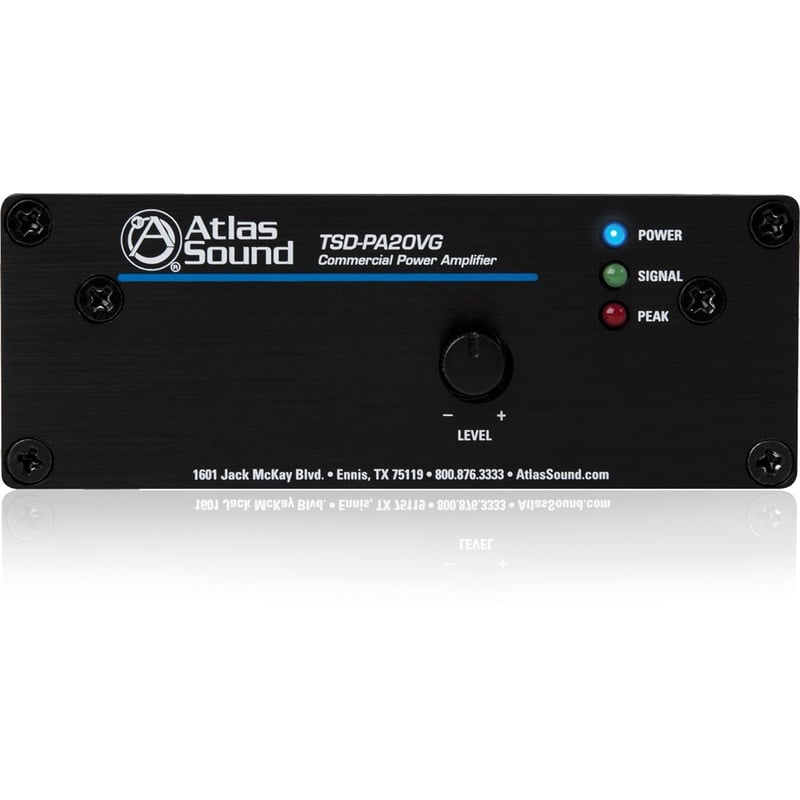 AtlasIED TSD-PA20VG Amplifier - 20 W RMS - 1 Channel - Black - Thumbnail 1