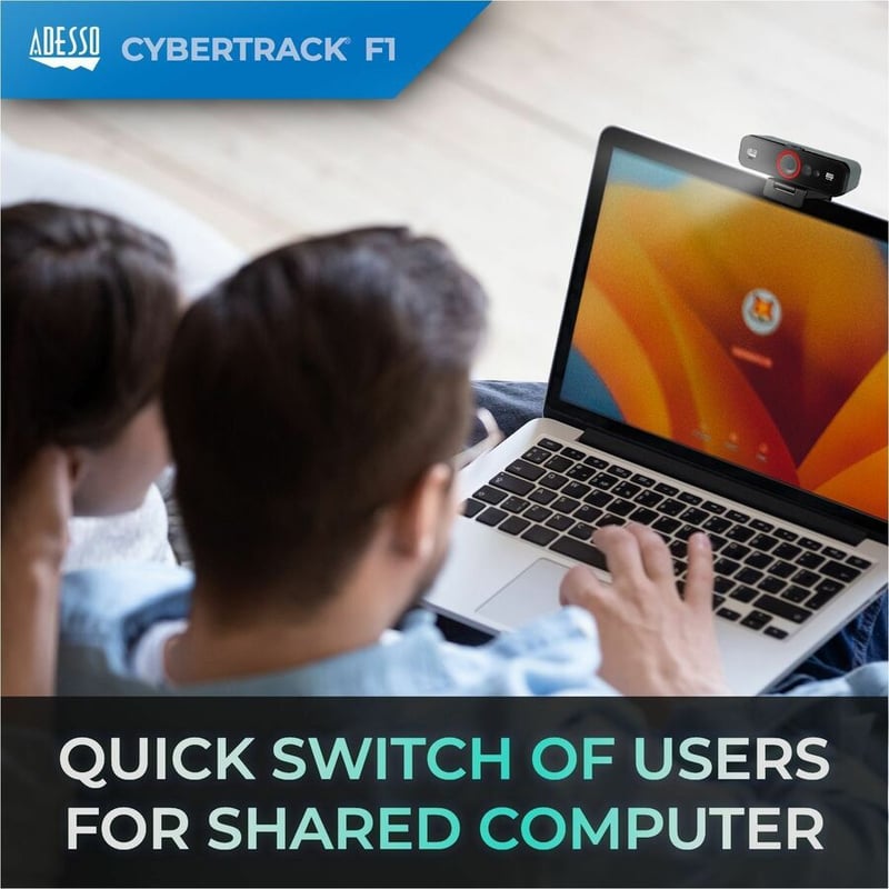 Adesso CyberTrack F1 Webcam - 2.1 Megapixel - 30 fps - USB 2.0 - Thumbnail 4