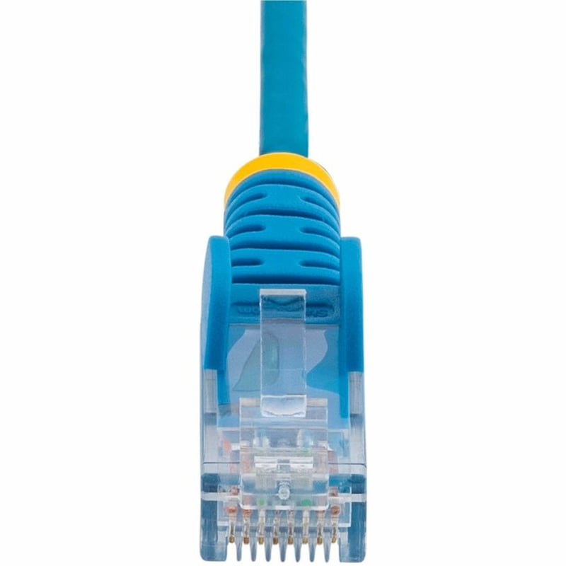 StarTech.com 3 ft CAT6 Cable - Slim CAT6 Patch Cord - Blue - Snagless RJ45 Connectors - Gigabit Ethernet Cable - 28 AWG - LSZH (N6PAT3BLS)