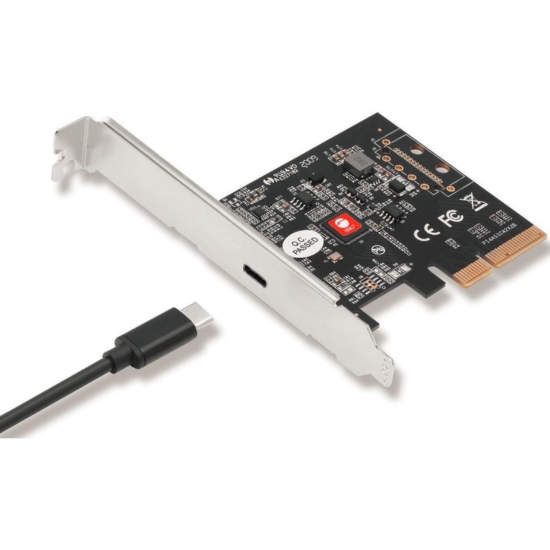 SIIG Single USB 3.2 Type-C Gen 2x2 20G PCIe Card Dual Profile Design - Thumbnail 2