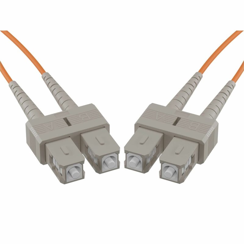5 METER SC-SC OM1 1GIG FIBER OPTIC CABLE, ORANGE, OFNR, 62.5/125 FIBER, MULTIMOD - Thumbnail 3