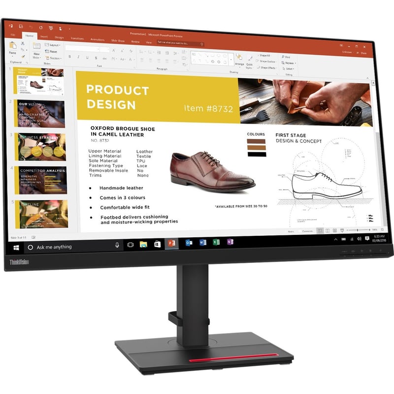 Lenovo ThinkVision P32P-20 32" Class 4K UHD LCD Monitor - 16:9 - Raven Black - Thumbnail 1