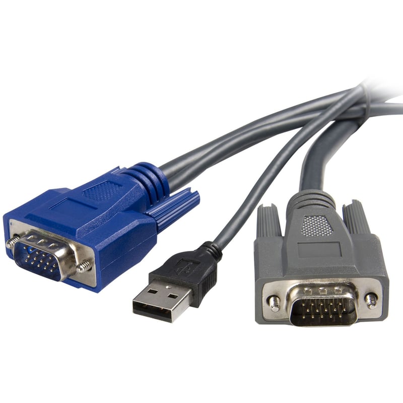 StarTech.com 2-in-1 - USB/ VGA cable - 4 pin USB Type A, HD-15 (M) - HD-15 (M) - 6 ft - Thumbnail 1
