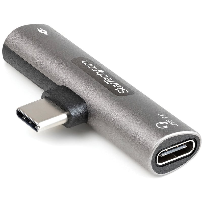 StarTech.com USB C Audio & Charge Adapter, USB-C Audio Adapter, USB C Audio Headset Port and USB Type-C PD Charger, For USB-C Phone/Tablet - Thumbnail 5