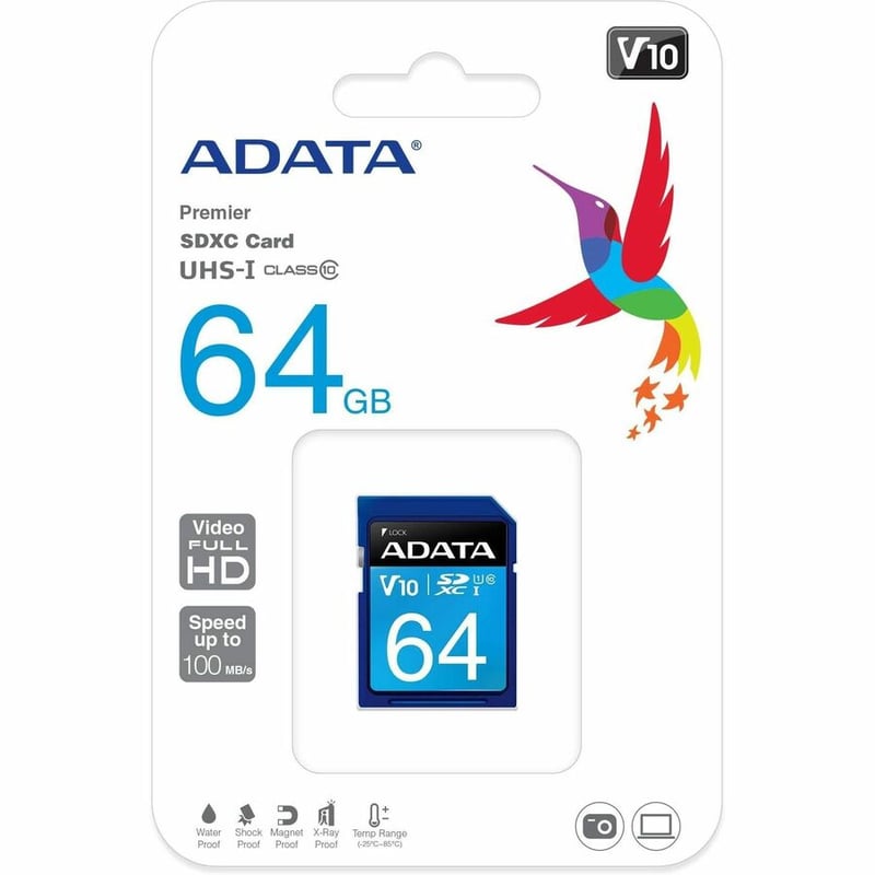 Adata Premier 64 GB Class 10/UHS-I (U1) SDXC - Thumbnail 2
