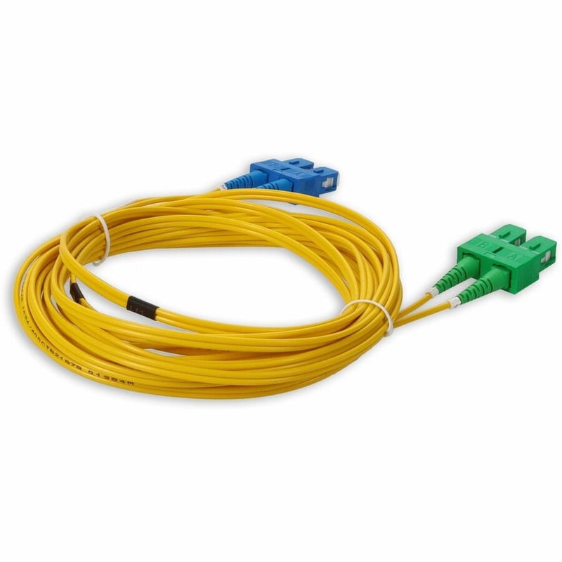 AddOn 4m ASC to SC Yellow OS2 Duplex Microboot, Snagless OFNR (Riser-Rated) SMF Fiber Patch Cable - Thumbnail 5