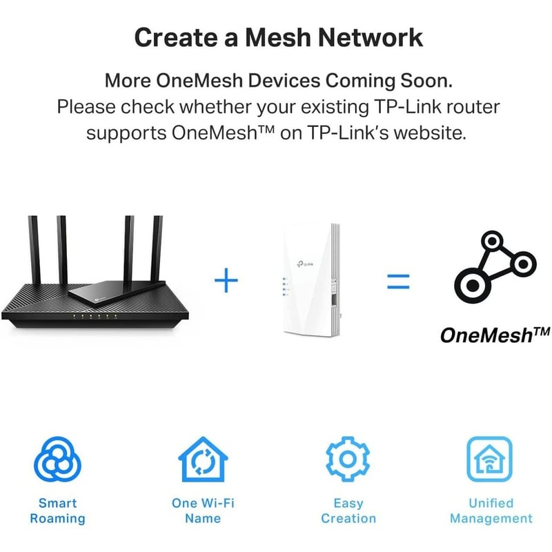 TP-Link RE600X - WiFi 6 Extender - Internet Booster - Thumbnail 5