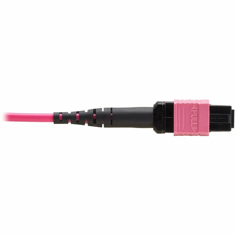 Eaton Tripp Lite Series 100G Multimode 50/125 OM4 Fiber Optic Cable (12F MTP/MPO-PC F/F), OFNP, Magenta, 3 m (9.8 ft.), TAA - Thumbnail 5