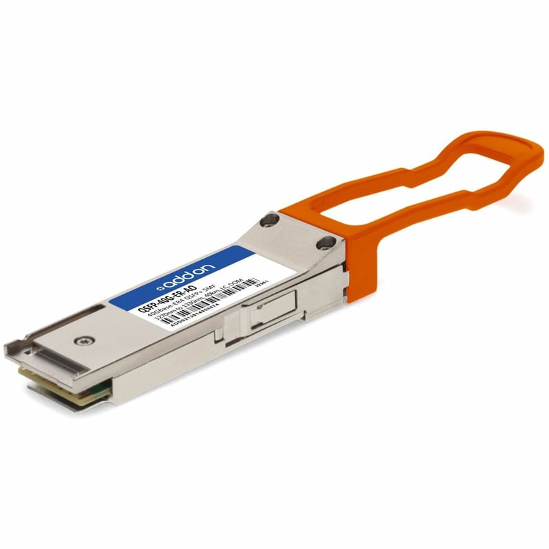 AddOn Alcatel-Lucent Nokia® QSFP-40G-ER Compatible TAA 40GBase-ER4 QSFP+ Transceiver (SMF, 1270nm to 1330nm, 40km, LC, DOM) - Thumbnail 1