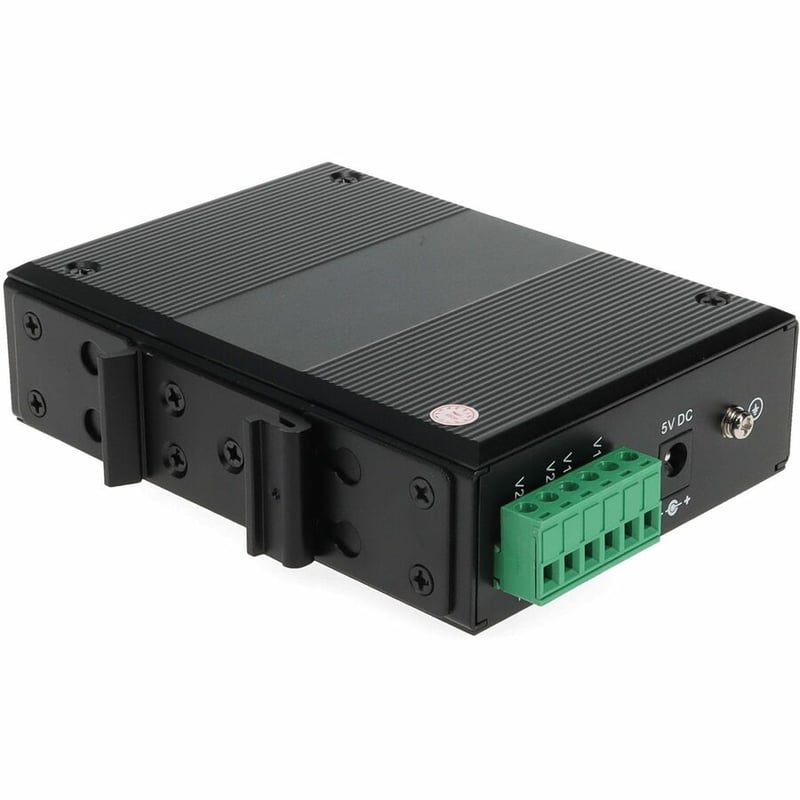 AddOn 1 10/100/1000Base-TX(RJ-45) to 1 Open SFP Port Industrial Media Converter - Thumbnail 5